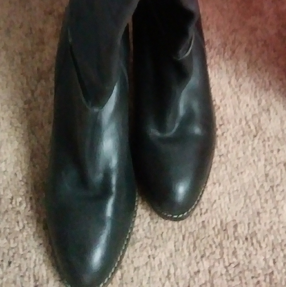 Size 9 DIESEL Knee high black boots